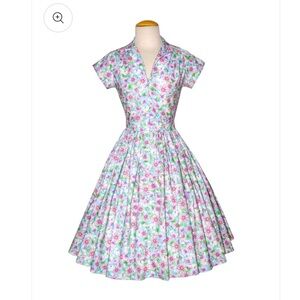 Bernie Dexter Kelly Oh Honey Floral Pinup Dress Size Small